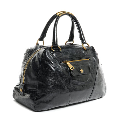 Prada Glace Calf Bowler Bag Black 3 of 8