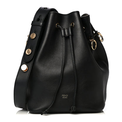 Fendi Vitello Grace Matte F is Fendi Grande Mon Tresor Bucket Bag Black 1 of 10