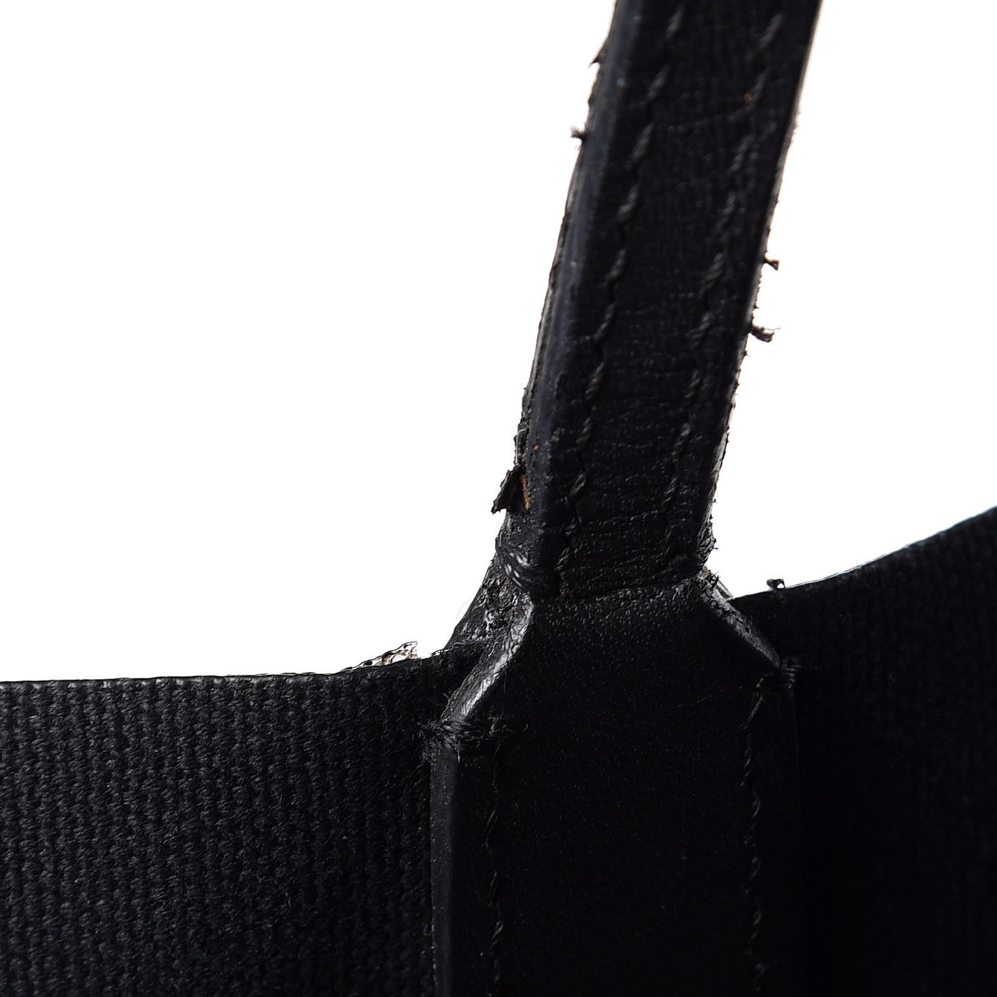 Textured Coated Canvas Favelas Large Antigona Tote Black