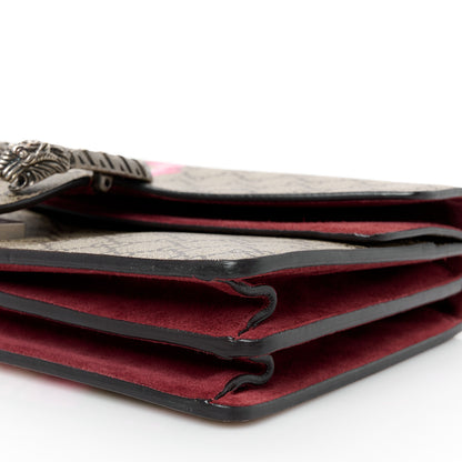 Gucci GG Supreme Monogram Blooms Small Dionysus Shoulder Bag Beige Multicolor Dry Rose 10 of 12