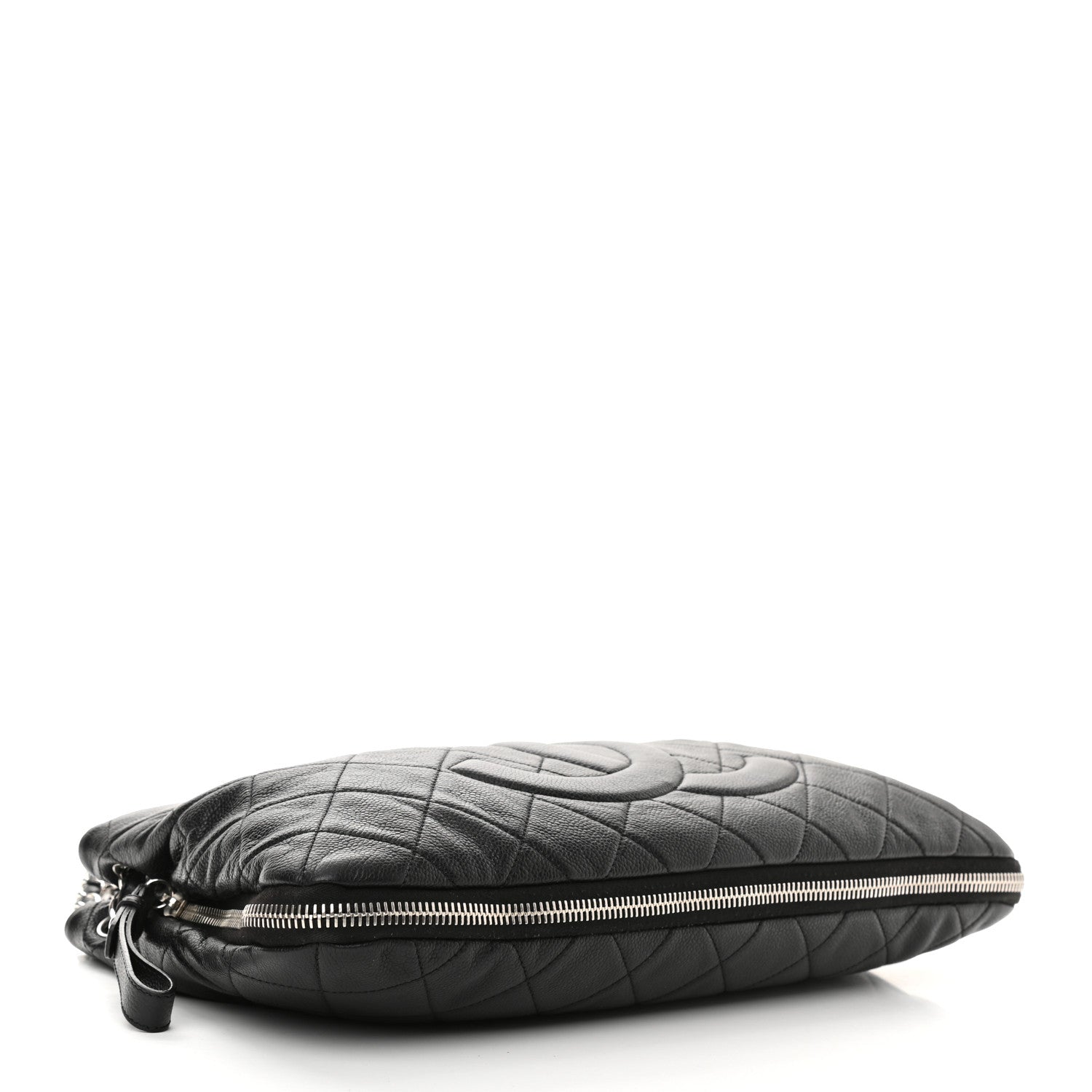 Chanel Caviar Quilted Expandable Zip Shoulder Bag Black 4 of 10