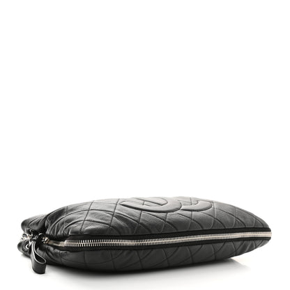 Chanel Caviar Quilted Expandable Zip Shoulder Bag Black 4 of 10