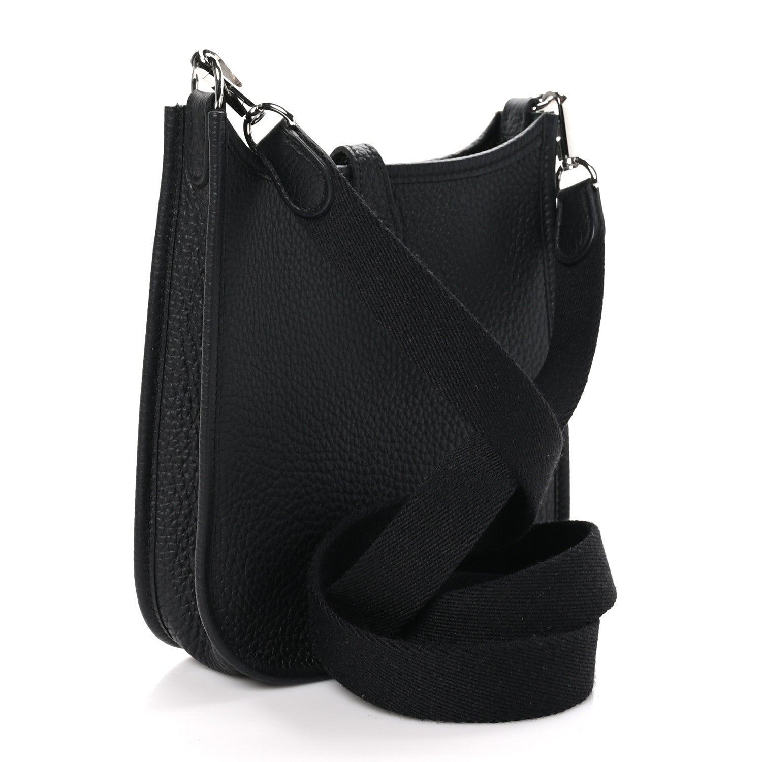 Hermes Taurillon Clemence Evelyne TPM Black 3 of 10