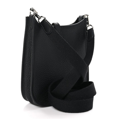 Hermes Taurillon Clemence Evelyne TPM Black 3 of 10
