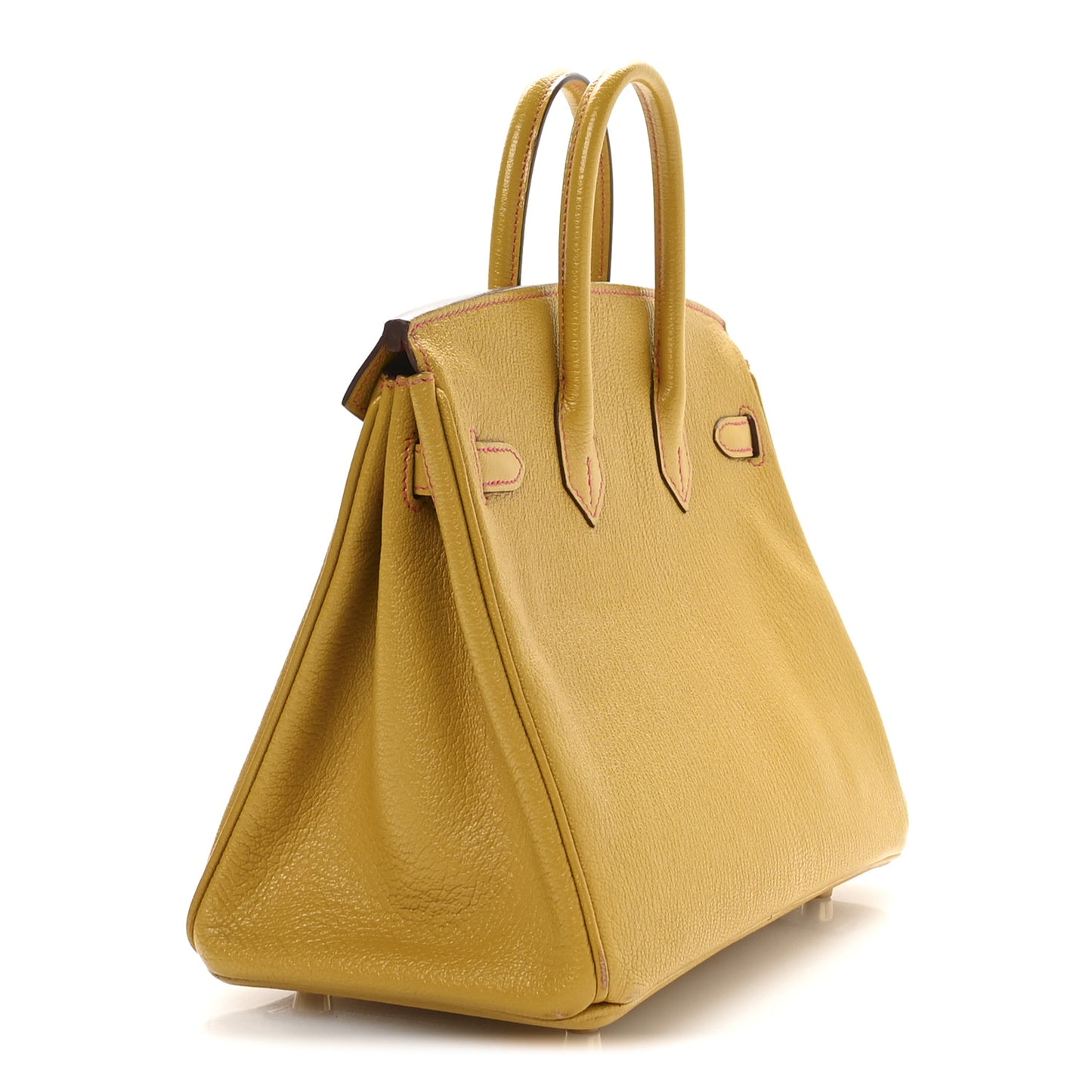Chevre Mysore Horseshoe Birkin 25 Jaune Ambre Rose Extreme