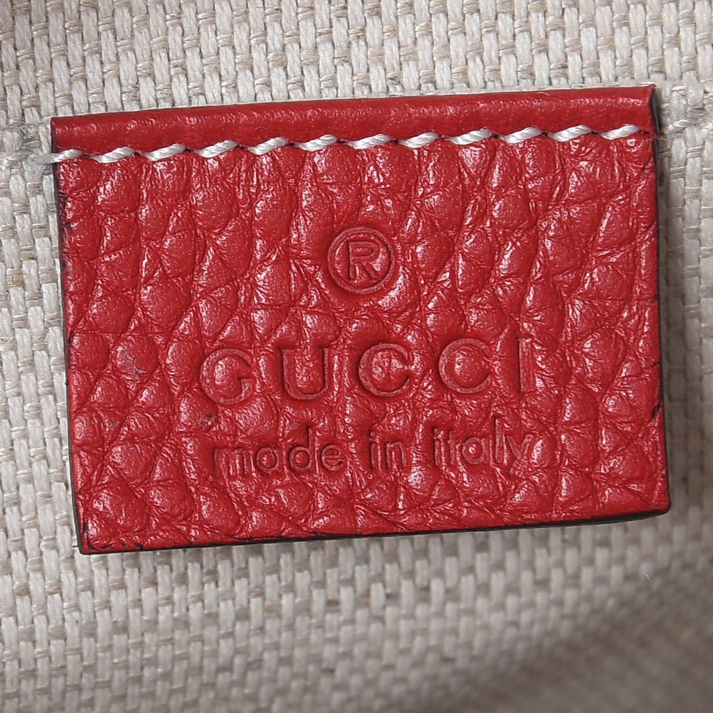 Pebbled Calfskin Small Soho Disco Bag Vibrant Red