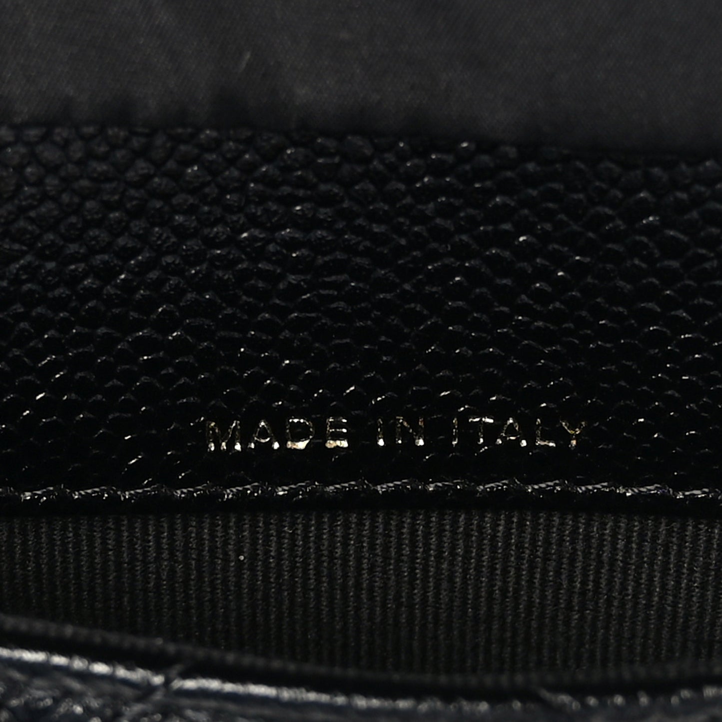 Caviar Fabric Foldable Tote Bag With Chain Black Multicolor