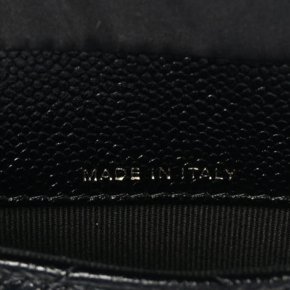 Chanel Caviar Fabric Foldable Tote Bag With Chain Black Multicolor 7 of 17