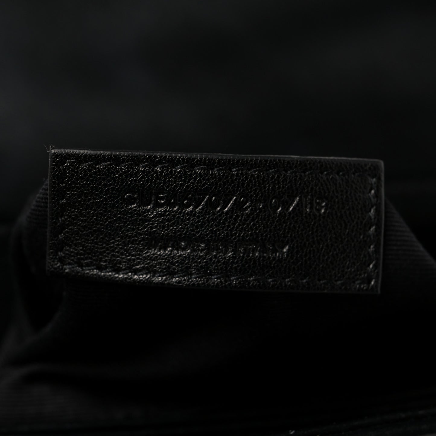 Calfskin Y Quilted Monogram Toy Loulou Crossbody Bag Black