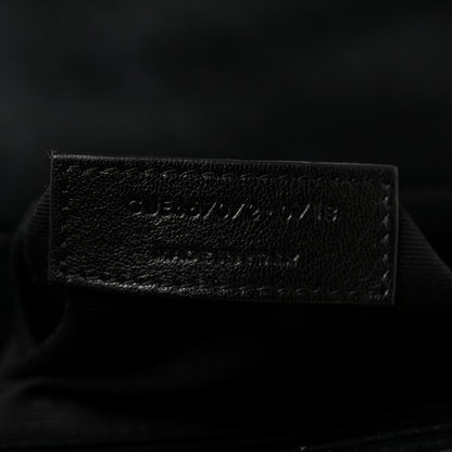 Saint Laurent Calfskin Y Quilted Monogram Toy Loulou Crossbody Bag Black 7 of 10