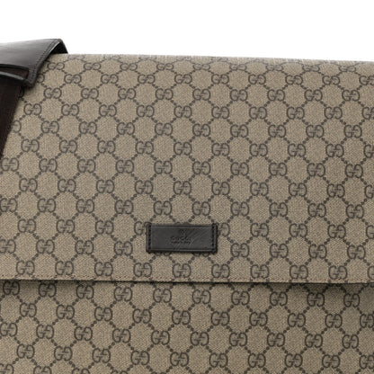 Gucci GG Plus Monogram Messenger Diaper Bag Dark Brown 8 of 14