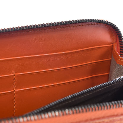 Bottega Veneta Shiny Crocodile Zip Around Wallet Orange 10 of 20
