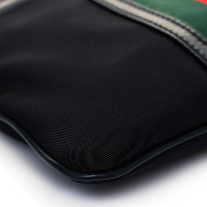 Gucci Nylon Web Interlocking G Messenger Bag Black 8 of 10