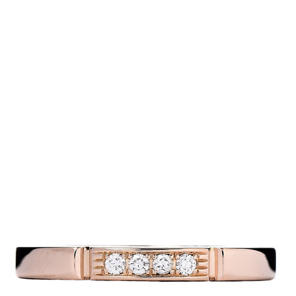 Cartier 18K Pink Gold Diamond Maillon Panthere Wedding Band Ring 49 4.75 1 of 5