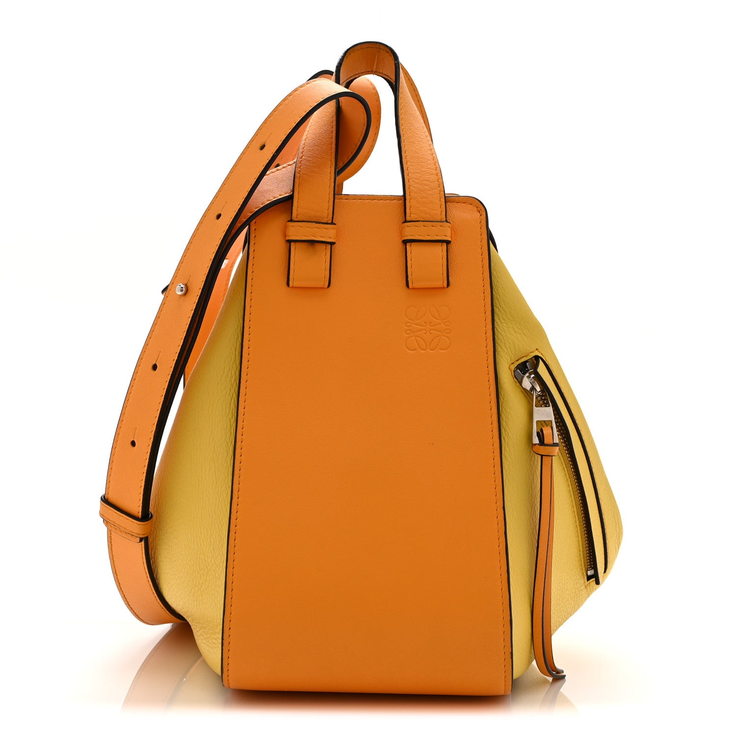 Loewe Calfskin Small Hammock Shoulder Bag Mandarin Yellow 1 of 10