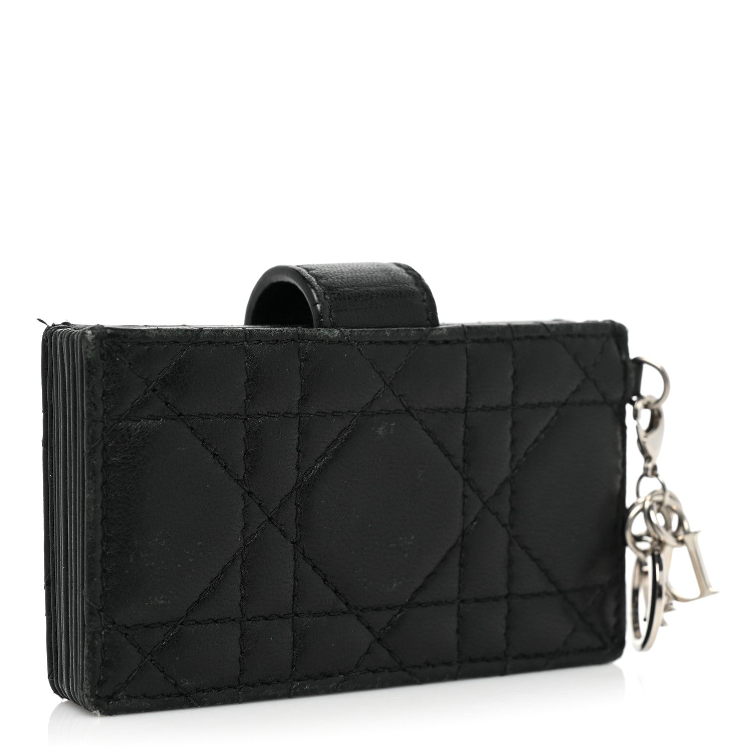 Christian Dior Lambskin Cannage Lady Dior 5-Gusset Card Holder Black 3 of 18