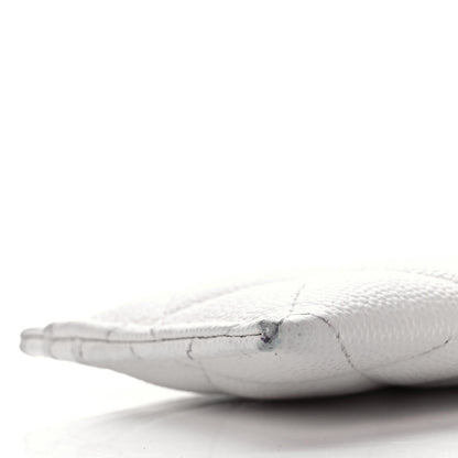Chanel Caviar Quilted Card Holder White 18 of 22
