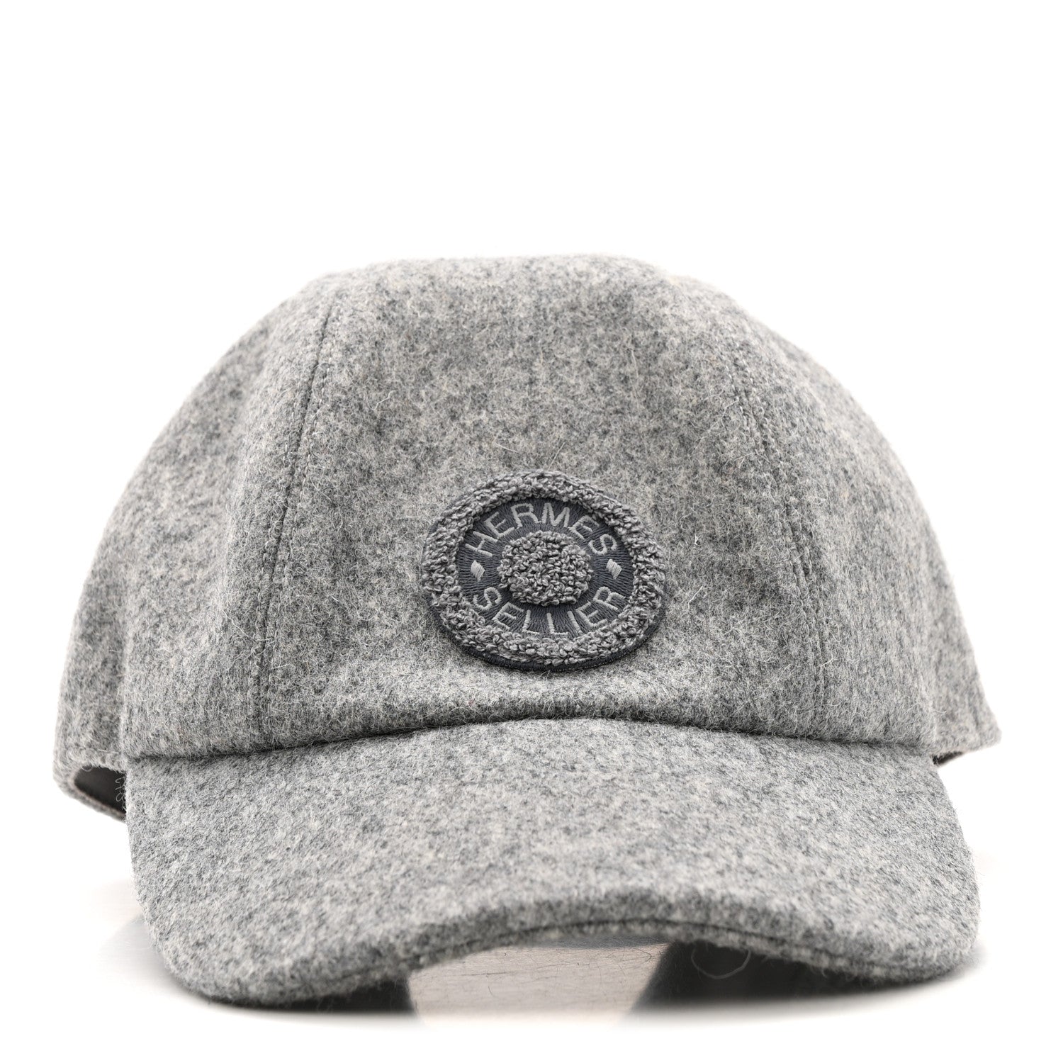 Hermes Wool Davis Varsity Hat 58 Gris Clair 3 of 11