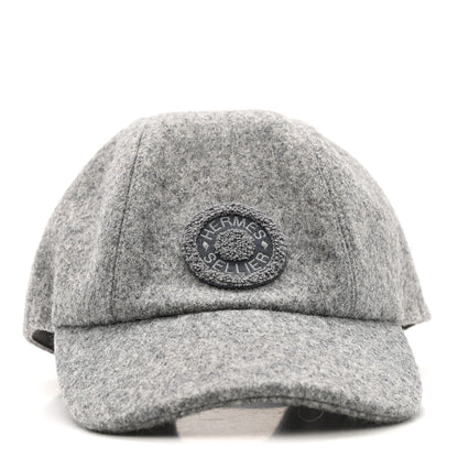 Hermes Wool Davis Varsity Hat 58 Gris Clair 3 of 11