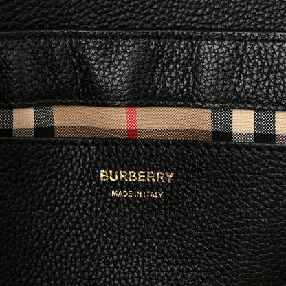 Burberry Grainy Calfskin Vintage Check Note Crossbody Bag Black 6 of 15