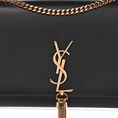 Saint Laurent Smooth Calfskin Medium Classic Monogram Kate Tassel Satchel Black 16 of 18