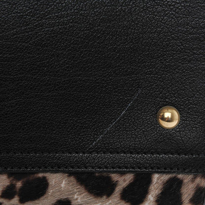 Saint Laurent Pony Hair Leopard Print Large Cabas Chyc Black 8 of 8