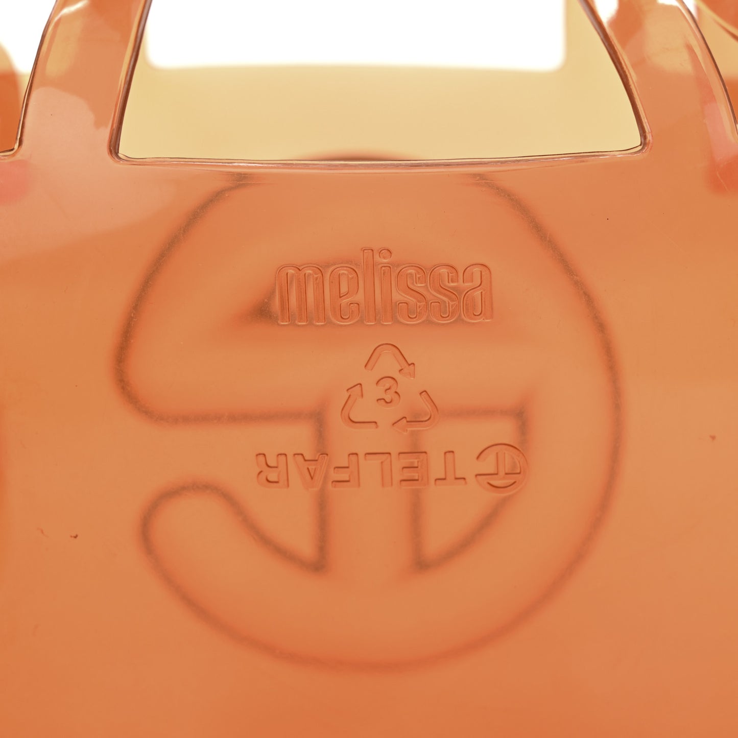 x MELISSA Jelly Small Shopping Bag Clear Brown