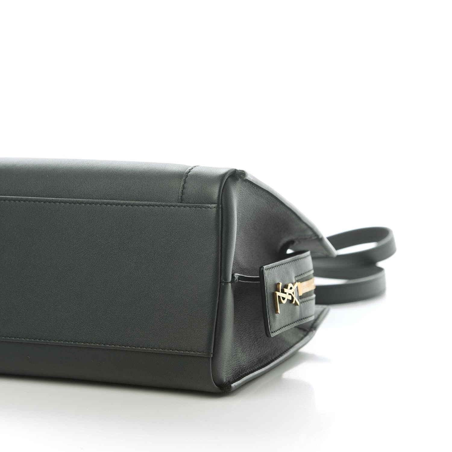 Saint Laurent Smooth Calfskin Small East Side Tote Dark Green 7 of 10