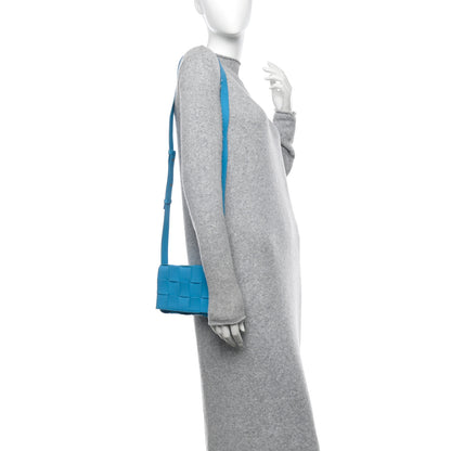 Bottega Veneta Lambskin Maxi Intreccio Small Cassette Crossbody Bag Pool 2 of 14