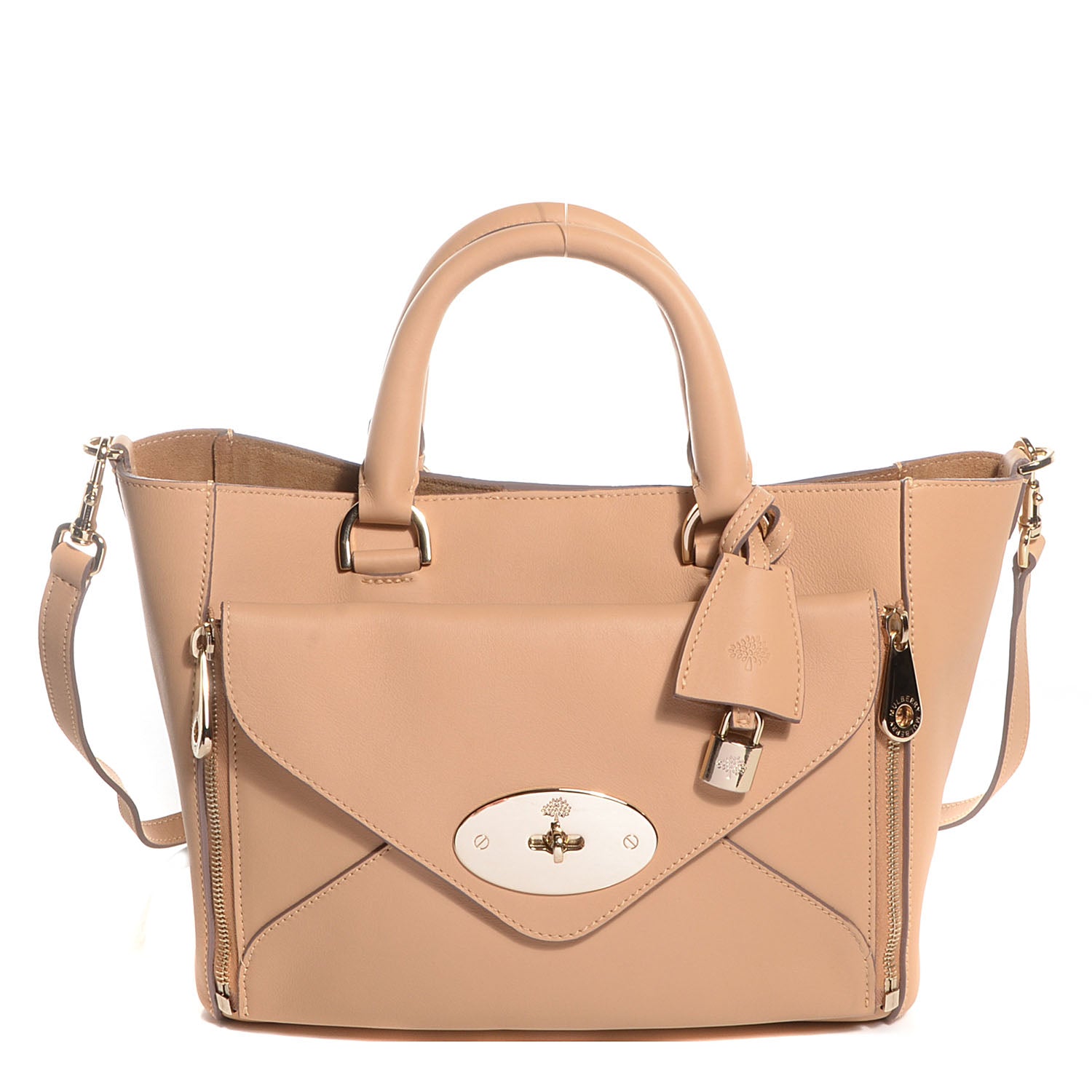Mulberry Silky Calf Small Willow Tote Wheat 1 of 10