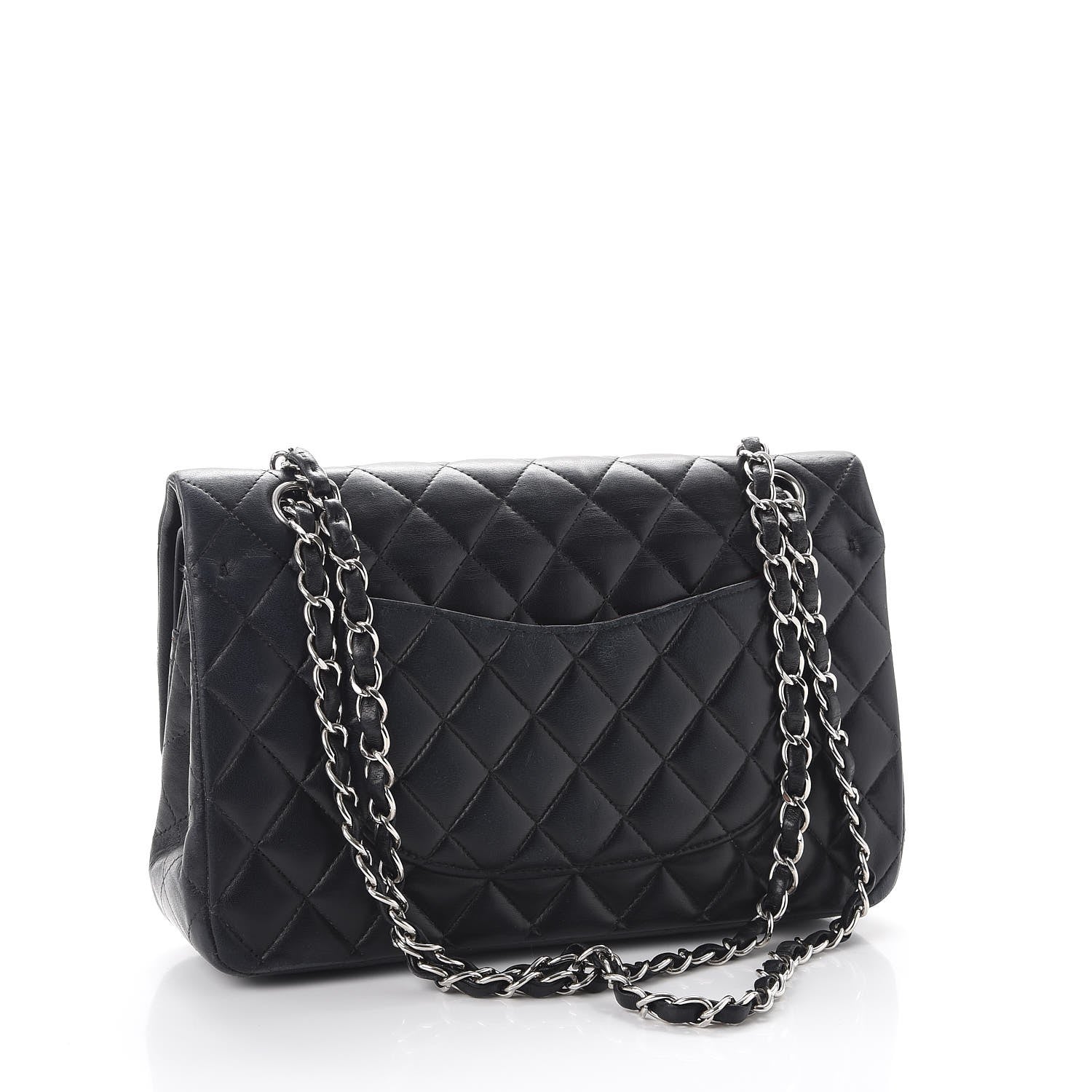 Chanel Lambskin Quilted Medium Double Flap Black 3 of 11