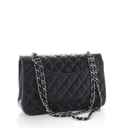 Chanel Lambskin Quilted Medium Double Flap Black 3 of 11