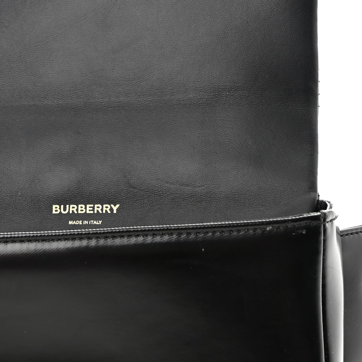 Patent Quilted Horseferry Print Lola Bum Bag Black