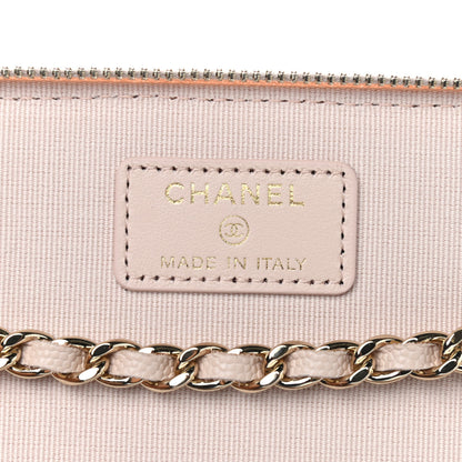 Chanel Caviar Quilted Small Vanity Case With Chain Light Beige 6 of 9