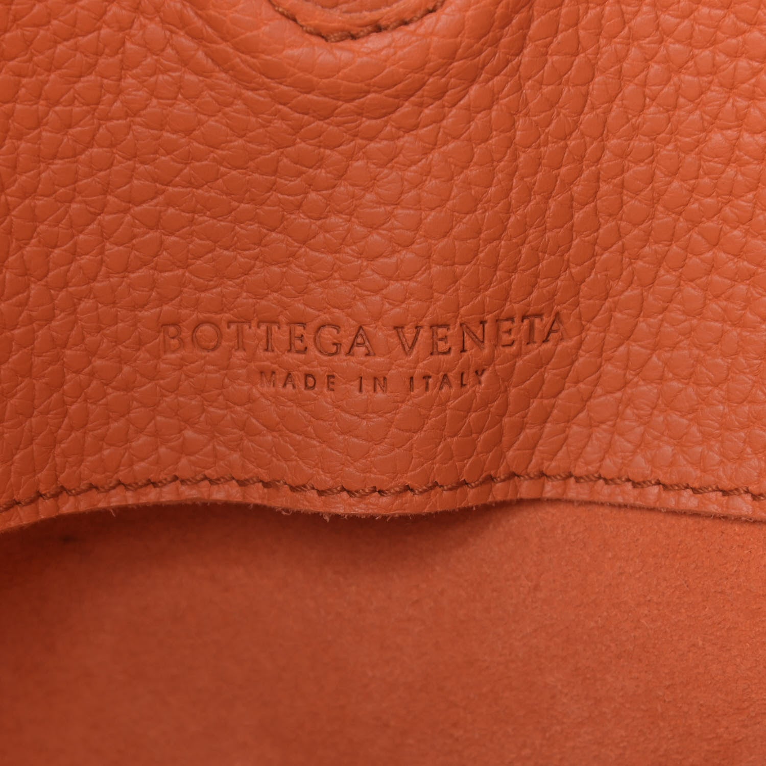 Bottega Veneta Catalano Calfskin Medium Campana Clementine 6 of 12
