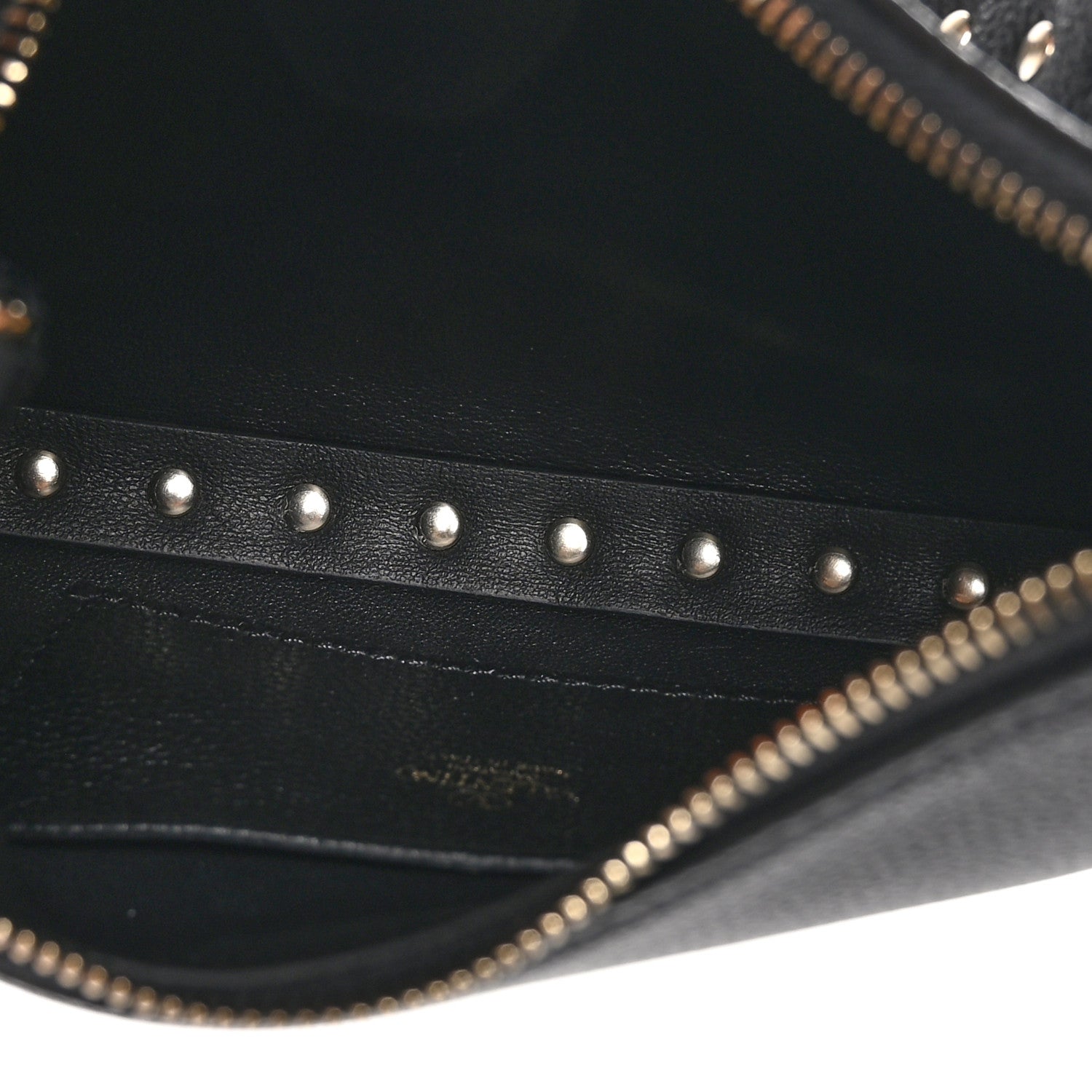Valentino Garavani Grainy Calfskin Mini Rockstud Hobo Black 5 of 10