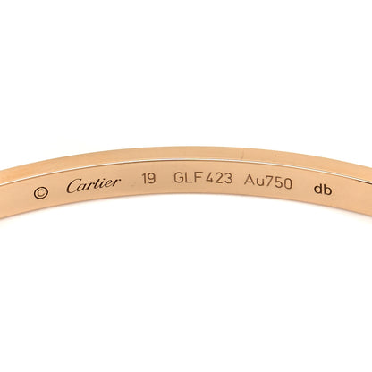 Cartier 18K Yellow Gold Small LOVE Bracelet 19 4 of 7