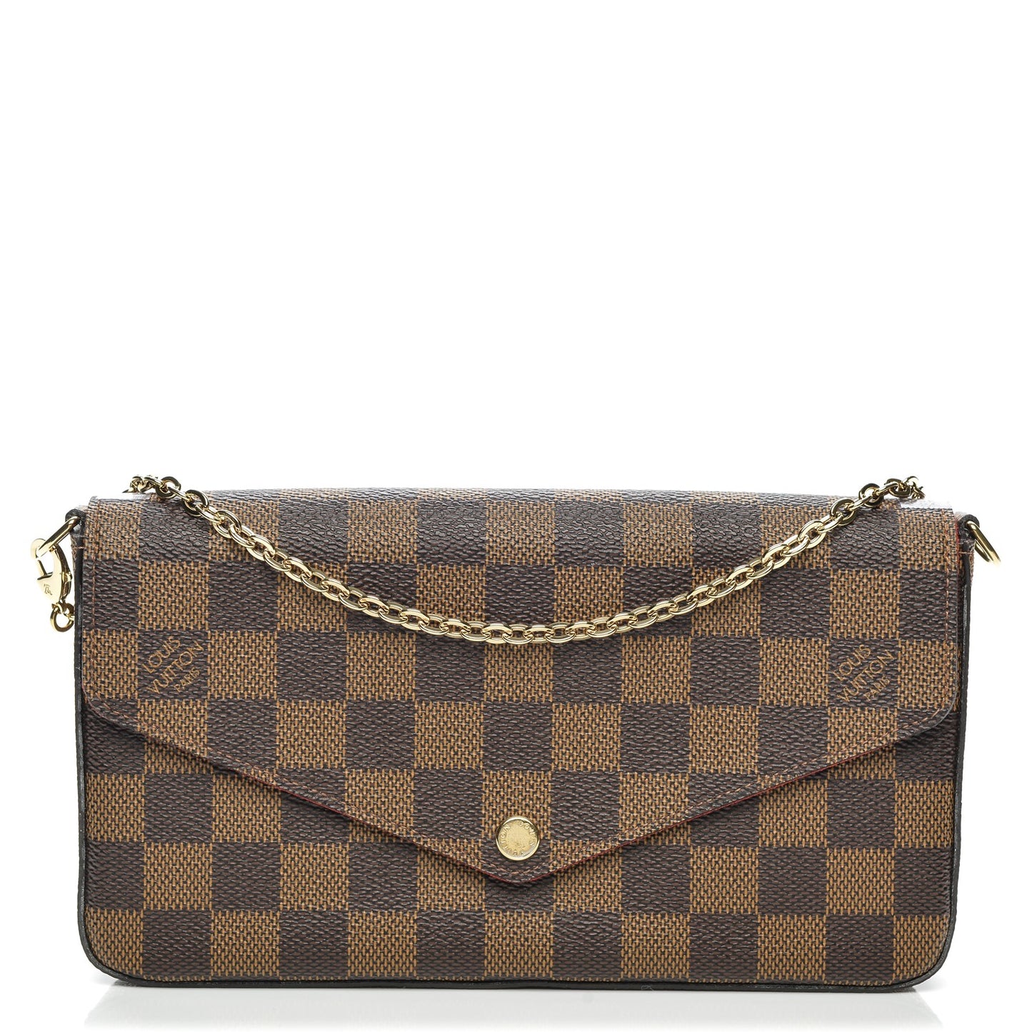 Damier Ebene Pochette Felicie Chain Wallet