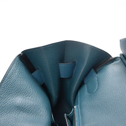 Hermes Taurillon Clemence JPG Shoulder Birkin II 42 Cobalt 23 of 32