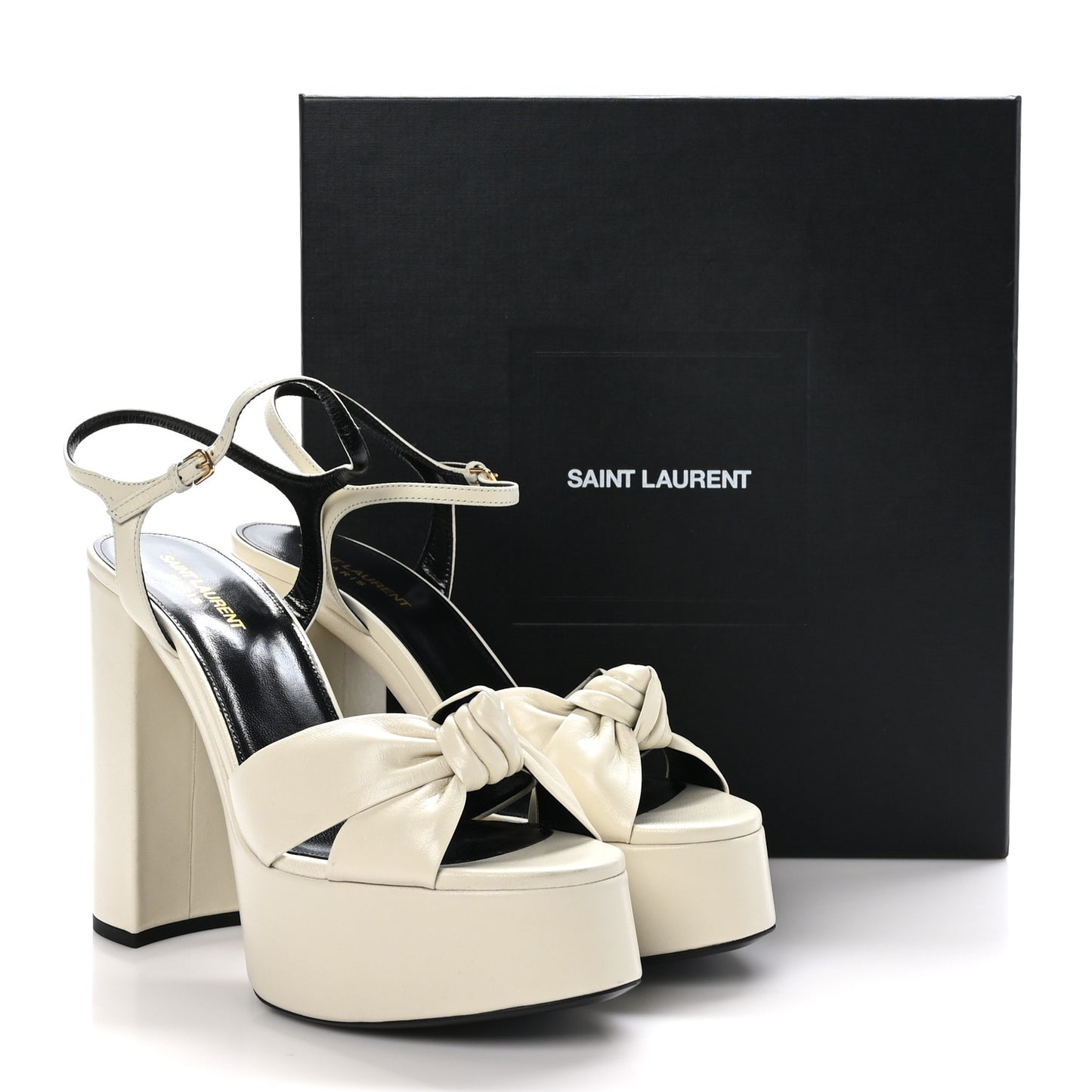 Vendome Bianca 85 Platform Sandals 41 Pearl
