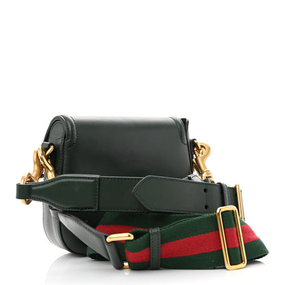 Gucci Calfskin Small Lady Web Shoulder Bag Green 3 of 11
