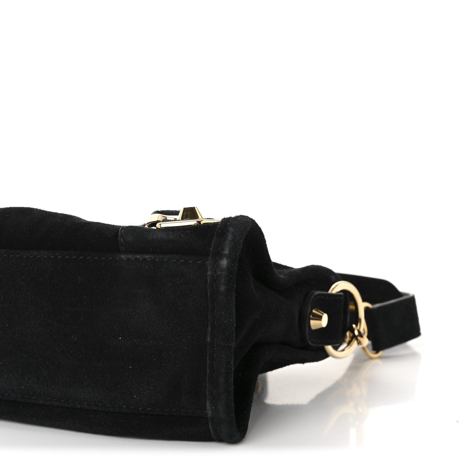 Balenciaga Baby Daim Suede Gold Metallic Edge Hardware Mini City Black 9 of 9