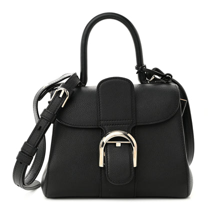 Delvaux Grained Calfskin Mini Brillant Satchel Black 1 of 11