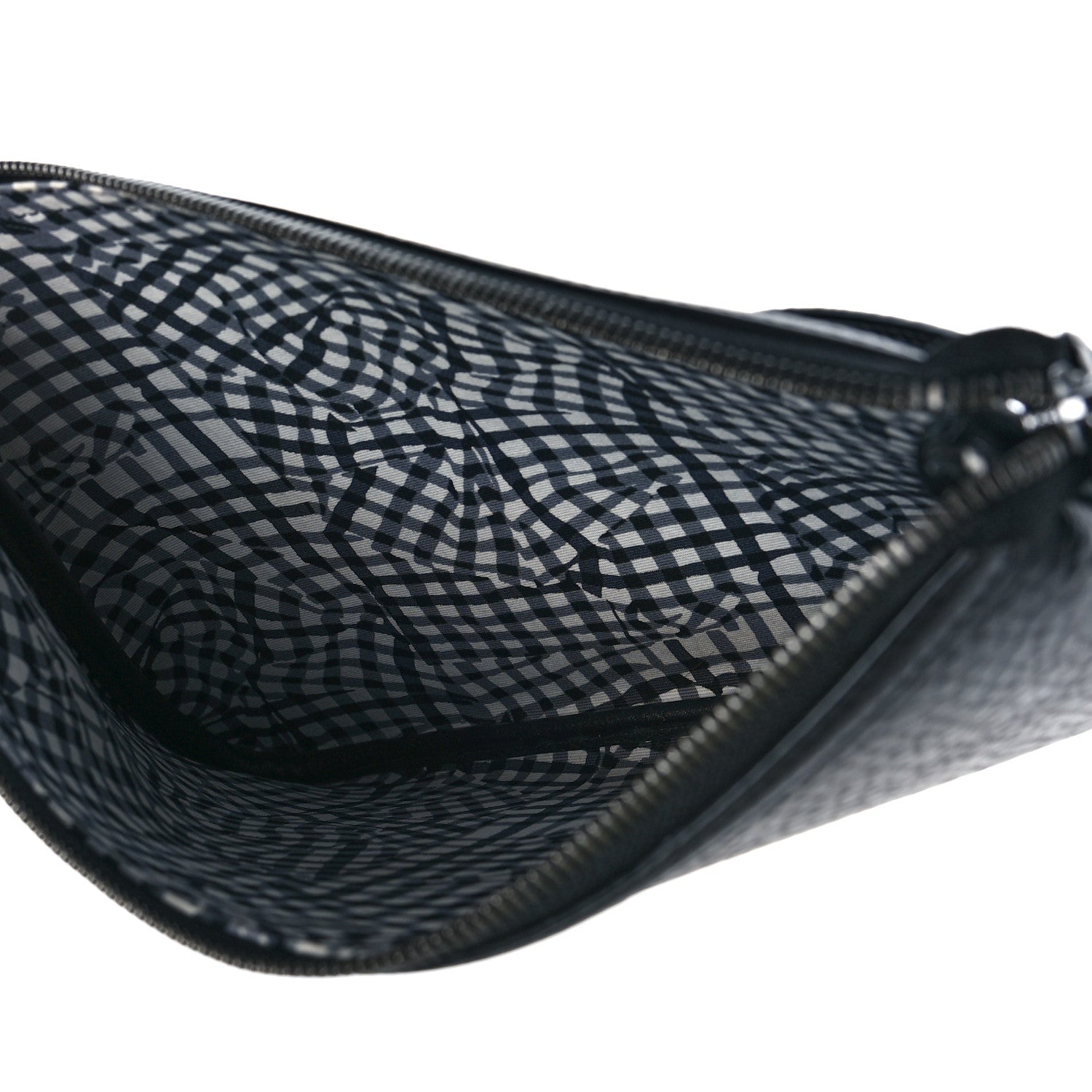 MCM Visetos Liz Shopper Tote Pouch Black 5 of 8