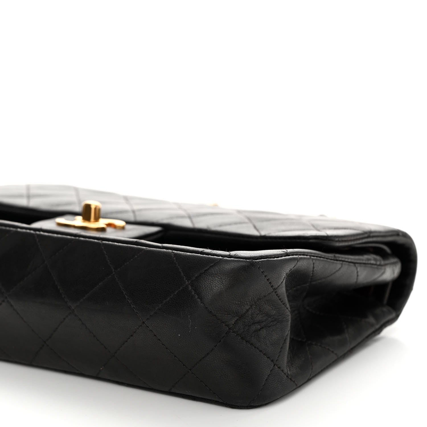 Chanel Lambskin Quilted Small Double Flap Black 11 of 13