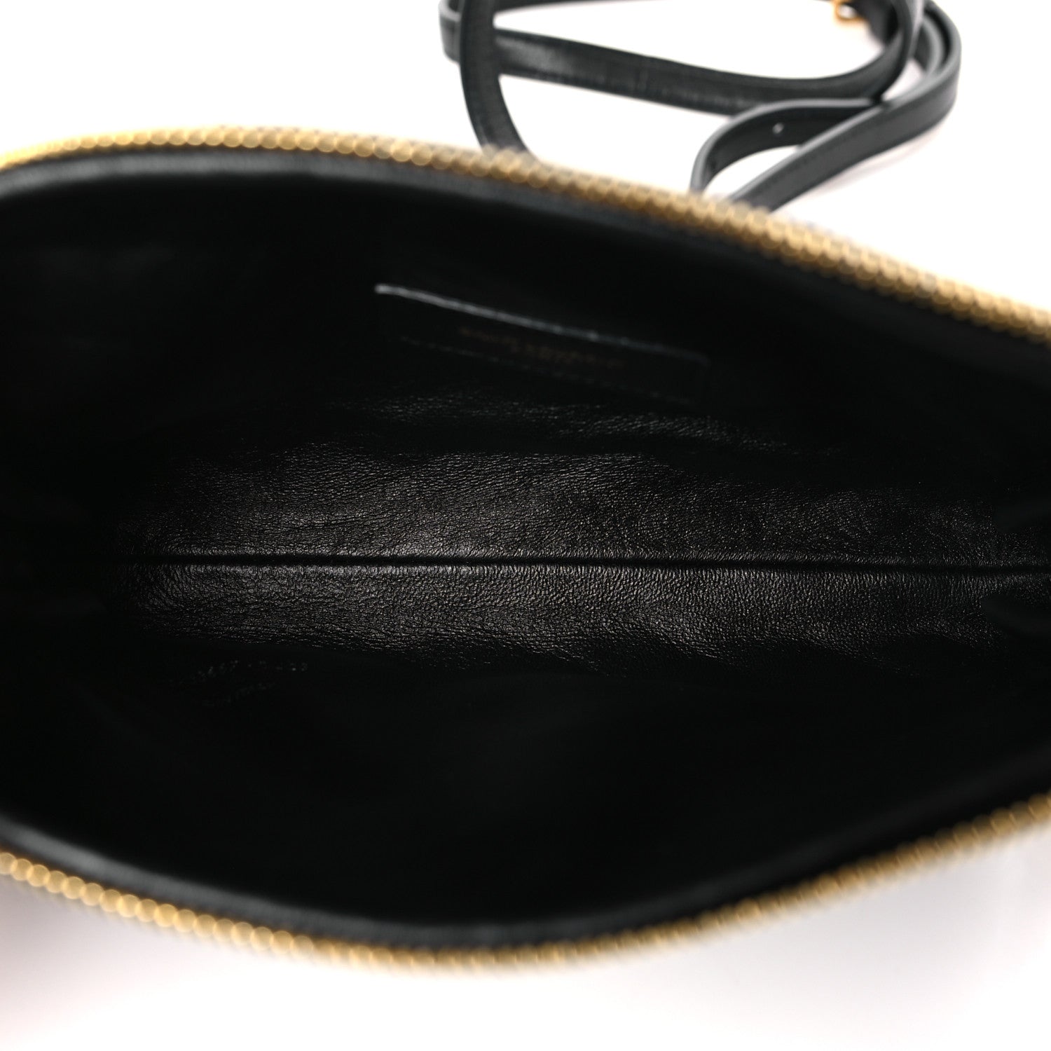 Saint Laurent Lambskin Quilted Gaby Zipped Pouch Black 5 of 9
