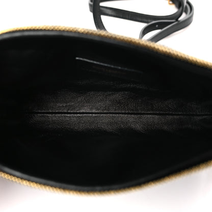 Saint Laurent Lambskin Quilted Gaby Zipped Pouch Black 5 of 9