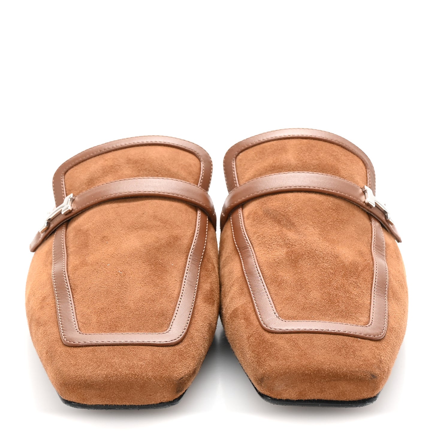 Suede Goatskin Groupie Mules 40 Brun Amourette