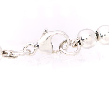 Tiffany Sterling Silver 4mm I Love You Round Tag Bead Bracelet 5 of 6