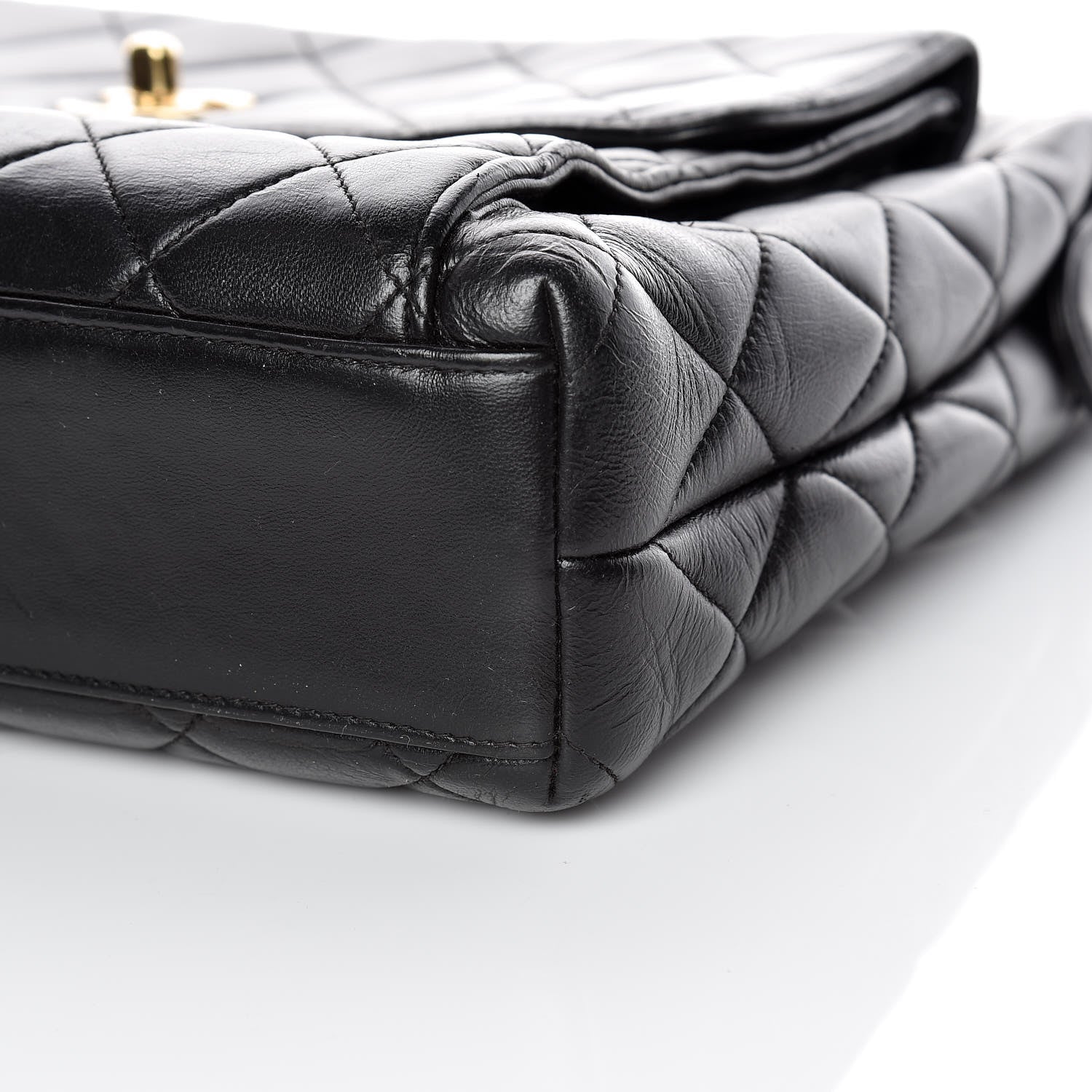 Chanel Lambskin Quilted Shoulder Bag Black 6 of 11